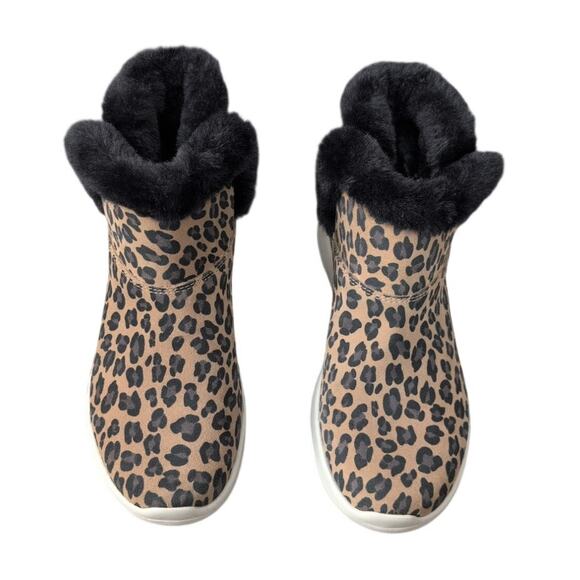 Skechers Shoes - Skechers On-The-Go Joy Suede Ankle Boots “Snow Kitty” Leopard Sz 9 EUC
